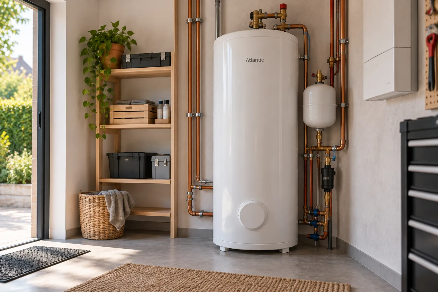 Chauffe-eau neuf installé par Atelier Mercier